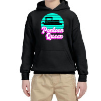 Pontoon Queen Boat Captain Funny Boating Premium T Shirt Youth Hoodie | Artistshot