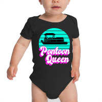 Pontoon Queen Boat Captain Funny Boating Premium T Shirt Baby Bodysuit | Artistshot