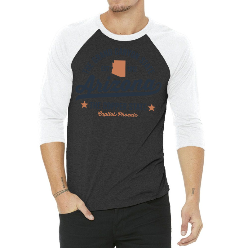 Arizona Vintage Sports Design Copper State Long Sleeve T Shirt 3/4 Sleeve Shirt | Artistshot