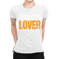 Cute Donkey Lover Design For Donkey Lover And Donkey Ladies Fitted T-shirt | Artistshot