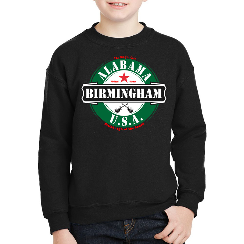 Birmingham Alabama Usa United States Vacation Souvenir Pullover Hoodie Youth Sweatshirt by adrienskradski | Artistshot