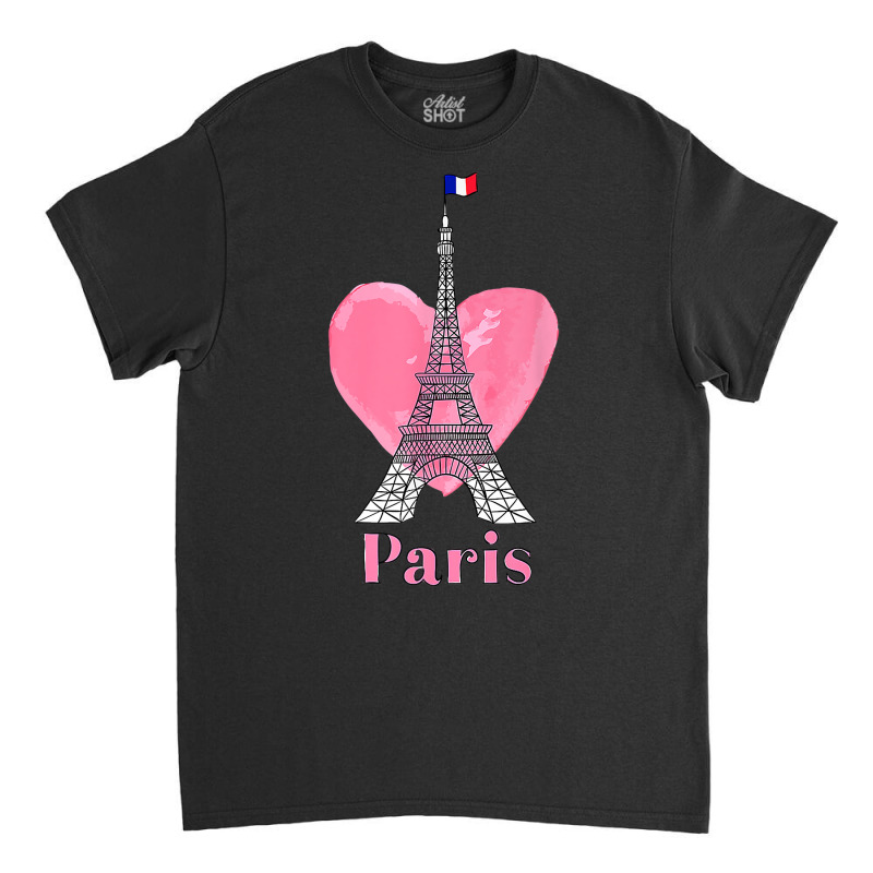 I Love Paris T Shirt Eiffel Tower France Men's Women's Kids Premium T Classic T-shirt by alaizws | Artistshot