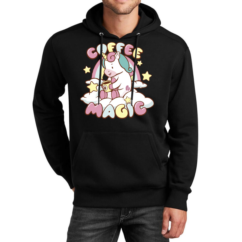 Coffee Magic T Shirtcoffee Magic Unicorn T Shirt Unisex Hoodie by routskeleton | Artistshot