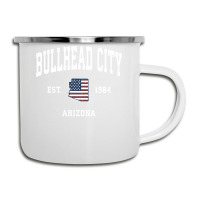 Bullhead City Arizona Az Vintage American Flag Sports Design Sweatshir Camper Cup | Artistshot