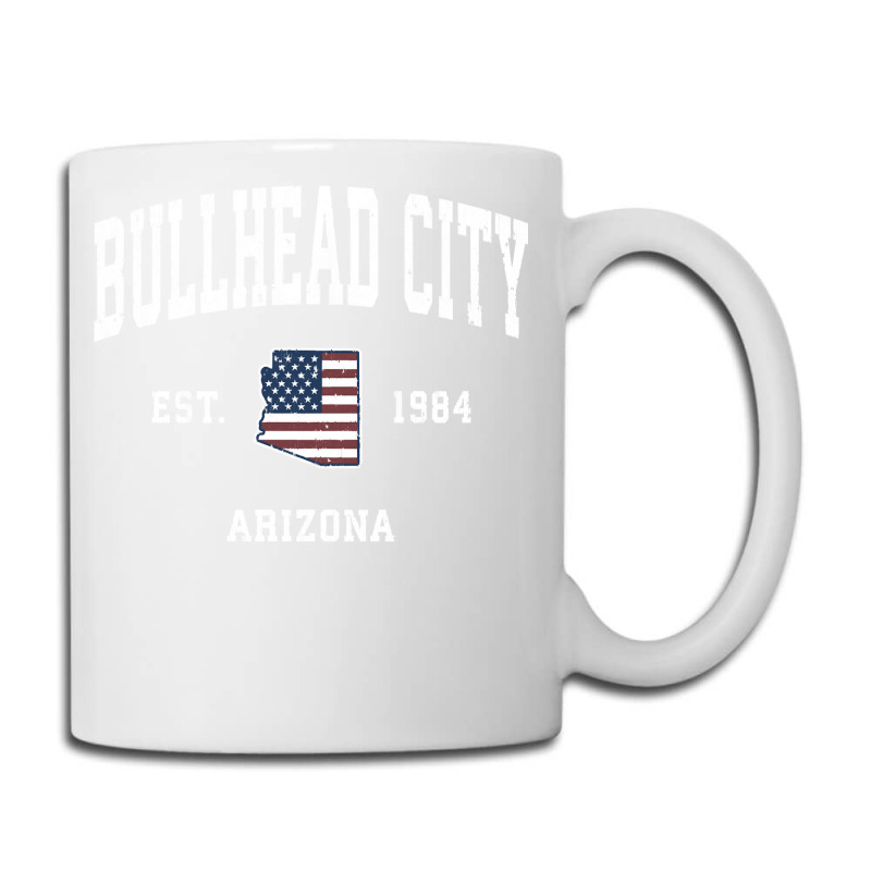 Bullhead City Arizona Az Vintage American Flag Sports Design Sweatshir Coffee Mug | Artistshot