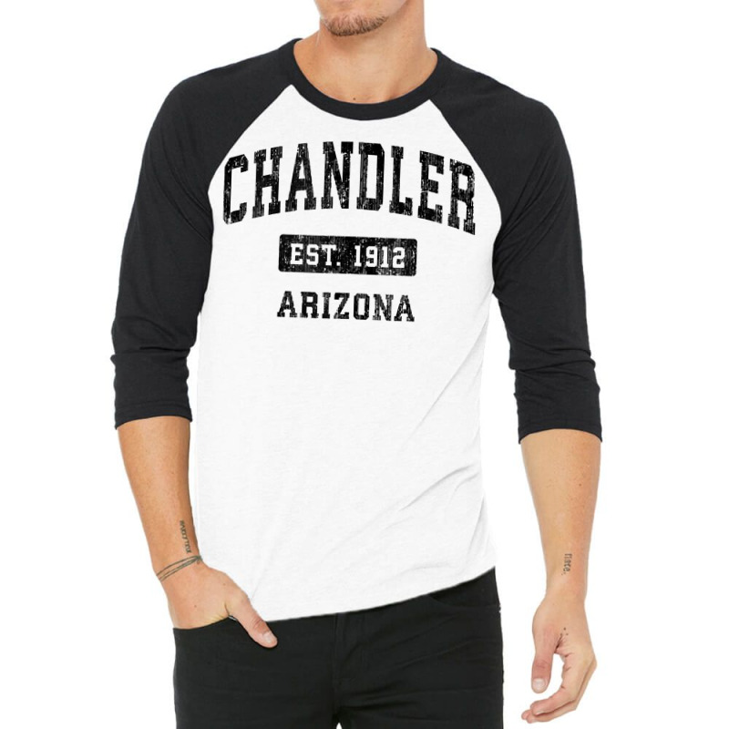 Chandler Arizona Az Vintage Sports Design Black Design Tank Top 3/4 Sleeve Shirt | Artistshot