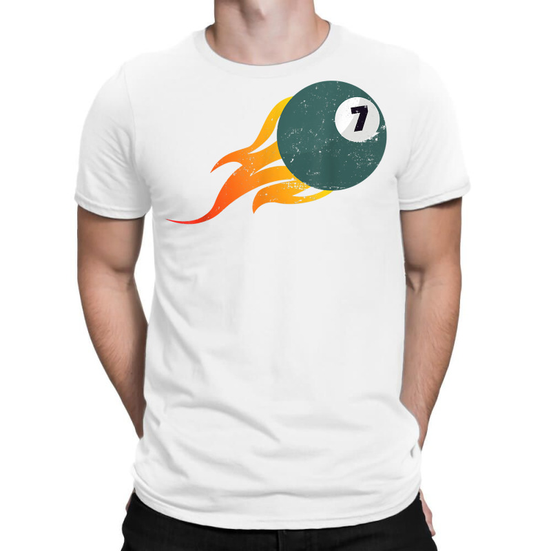 Billiard Player Billiard Ball On Flame 8 Ball Billiard Table T Shirt T-shirt | Artistshot