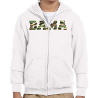 Alabama Pride Bold Green Camouflage College Sports Font T Shirt Youth Zipper Hoodie | Artistshot