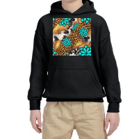 Western Turquoise Gemstone Seamless Pattern Youth Hoodie | Artistshot