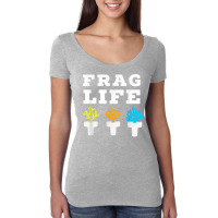 Frag Life Coral Reef Saltwater Funny Aquarium Aquarist Joke Women's Triblend Scoop T-shirt | Artistshot