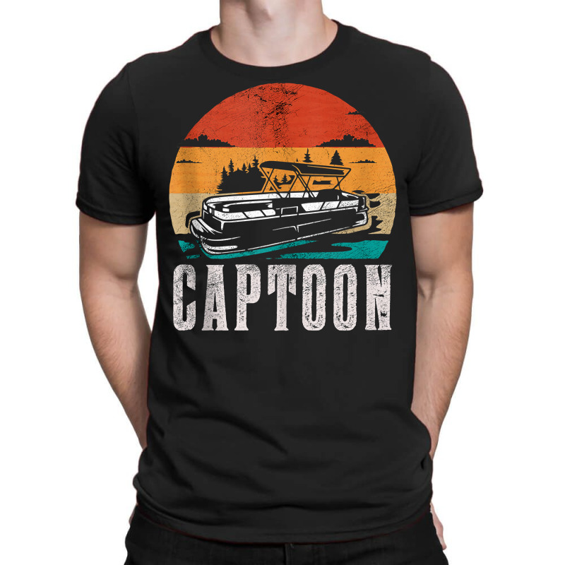 Funny Boating Captoon Pontoon Tritoon Captain Pontoon Boat Tank Top T-shirt | Artistshot