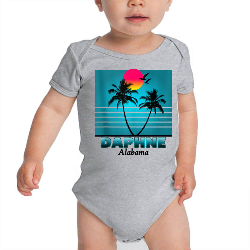 Daphne Alabama Holiday Retro Vintage Gift Tshirt Tank Top Baby Bodysuit by adrienskradski | Artistshot