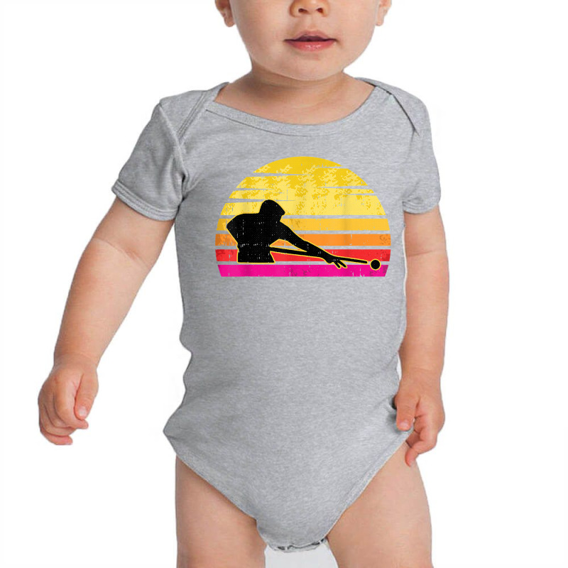 Billiards Player Retro Vintage Sports Pool Snooker Athlete T Shirt Baby Bodysuit | Artistshot