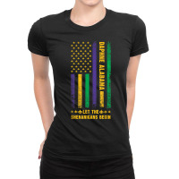 Mardi Gras Daphne Alabama Fleur De Lis American Flag T Shirt Ladies Fitted T-shirt | Artistshot