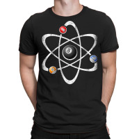 Billiards Pool Hall Sport T Shirt Atom Science Vintage Retro T-shirt | Artistshot