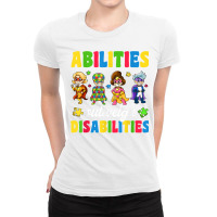 Boys Toddler Autism Shirts, Abilities Outweigh Disabilities Ladies Fitted T-shirt | Artistshot