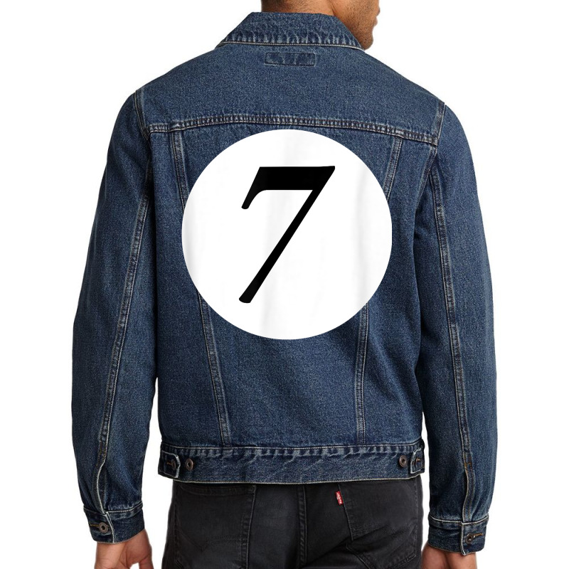 Funny 7 Ball Magic Seven Ball Billiards Pool Red T Shirt Men Denim Jacket | Artistshot