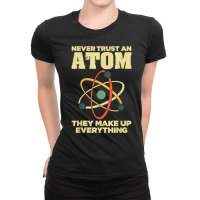 Funny Atom Art Men Women Stem Molecule Chemistry Teacher T Shirt Ladies Fitted T-shirt | Artistshot