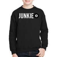 Funny Billiards Player Design For Eight Ball Junkies T Shirt Youth Sweatshirt | Artistshot