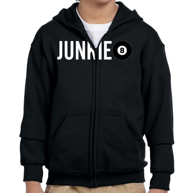 Funny Billiards Player Design For Eight Ball Junkies T Shirt Youth Zipper Hoodie | Artistshot