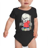 Funny Billiards Skull I Snooker Balls Pool Player Gifts T Shirt Baby Bodysuit | Artistshot