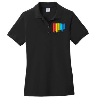 Retro 1970's Style Birmingham Alabama Skyline T Shirt Ladies Polo Shirt | Artistshot