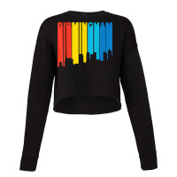 Retro 1970's Style Birmingham Alabama Skyline T Shirt Cropped Sweater | Artistshot