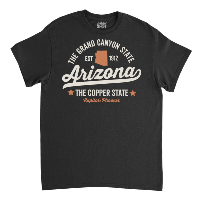 Arizona Vintage Sports Design Copper State Dark Pullover Hoodie Classic T-shirt | Artistshot