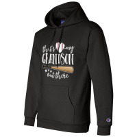 That's My Grandson Out There Gift Women Baseball Grandma Champion Hoodie | Artistshot