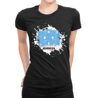 Micronesia Splash T Shirt Ladies Fitted T-shirt | Artistshot