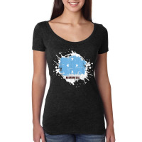 Micronesia Splash T Shirt Women's Triblend Scoop T-shirt | Artistshot