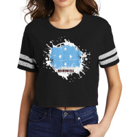 Micronesia Splash T Shirt Scorecard Crop Tee | Artistshot