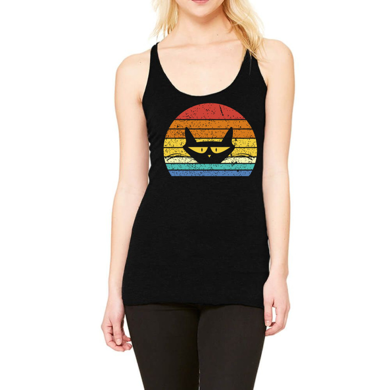 Cat Sunset Design Racerback Tank by vasu4christ | Artistshot