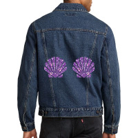 Mermaid Sea Shell Bra Costume Halloween Design Men Denim Jacket | Artistshot