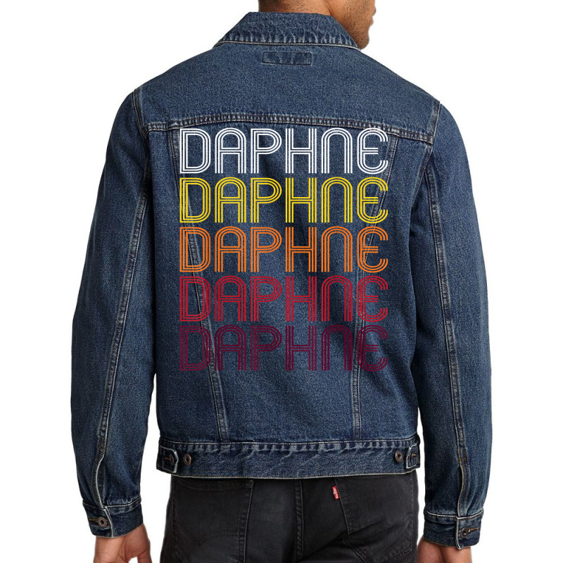 Daphne, Al  Vintage Style Alabama T Shirt Men Denim Jacket by adrienskradski | Artistshot