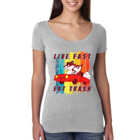 Live Fast Eat Trash Women's Triblend Scoop T-shirt | Artistshot