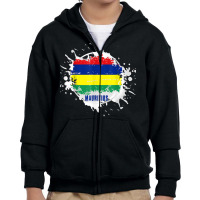 Mauritius Splash T Shirt Youth Zipper Hoodie | Artistshot