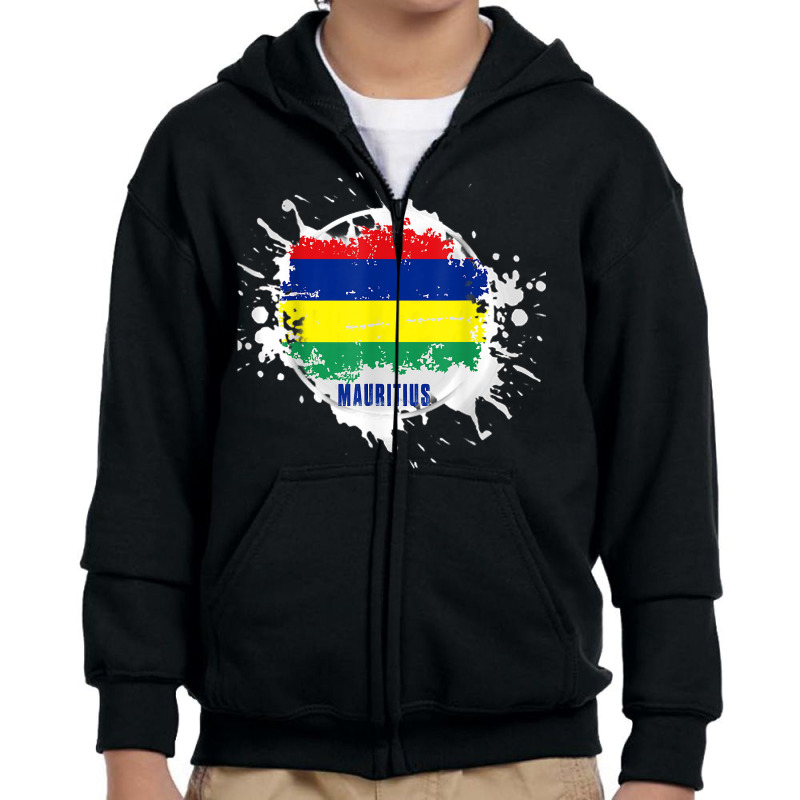 Mauritius Splash T Shirt Youth Zipper Hoodie by riesshrpulice9gx | Artistshot