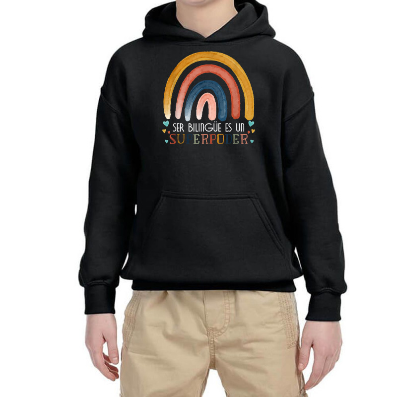 Ser Bilingue Es Un Superpoder Spanish Teacher Esl Teacher T Shirt Youth Hoodie by morelypylagertq | Artistshot