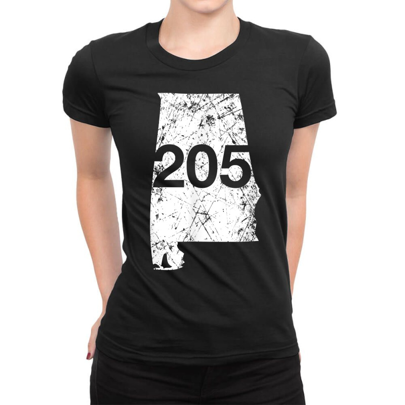 Alabaster Hoover Birmingham Area Code 205 Shirt, Alabama Ladies Fitted T-Shirt by mikidicosmo | Artistshot