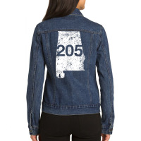 Alabaster Hoover Birmingham Area Code 205 Shirt, Alabama Ladies Denim Jacket | Artistshot