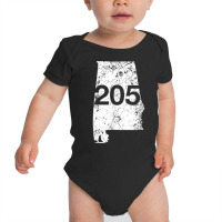 Alabaster Hoover Birmingham Area Code 205 Shirt, Alabama Baby Bodysuit | Artistshot