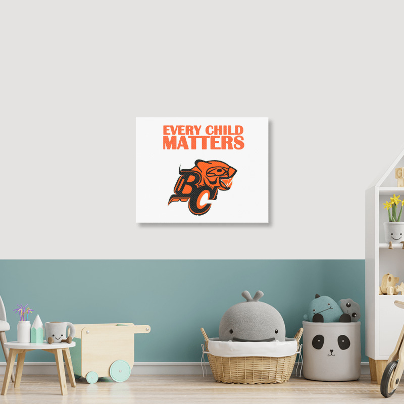 Bc Lions Every Child Matters Landscape Canvas Print | Artistshot