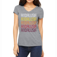 Andalusia, Al  Vintage Style Alabama T Shirt Women's V-neck T-shirt | Artistshot