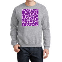 Giraffe Skin Pattern Purple Crewneck Sweatshirt | Artistshot