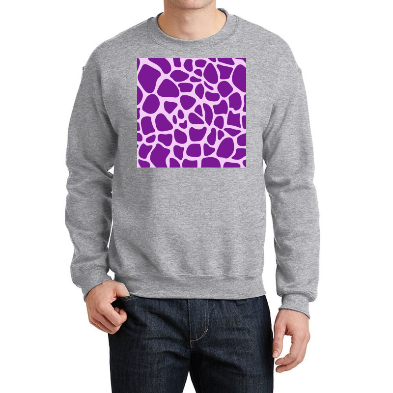 Giraffe Skin Pattern Purple Crewneck Sweatshirt | Artistshot