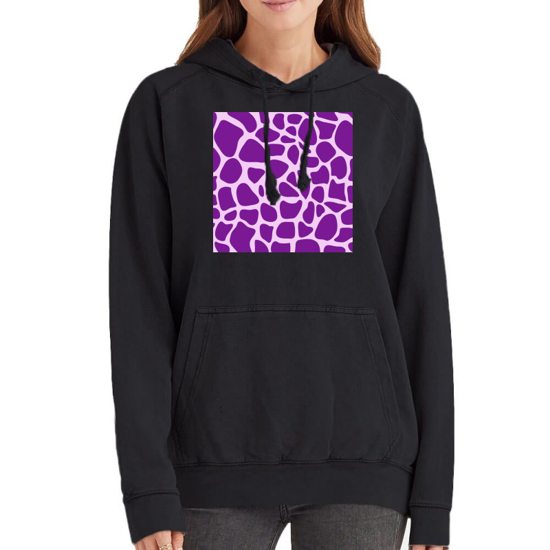 Giraffe Skin Pattern Purple Vintage Hoodie | Artistshot