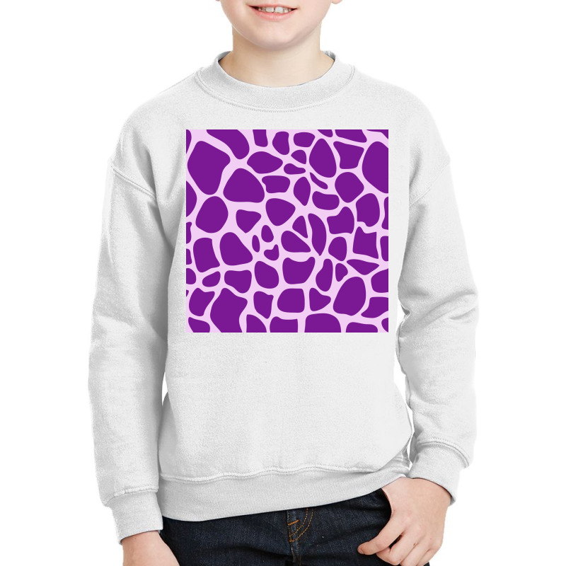 Giraffe Skin Pattern Purple Youth Sweatshirt | Artistshot