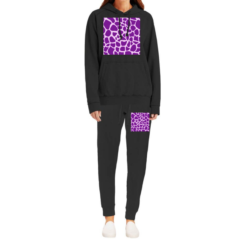 Giraffe Skin Pattern Purple Hoodie & Jogger Set | Artistshot