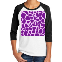 Giraffe Skin Pattern Purple Youth 3/4 Sleeve | Artistshot